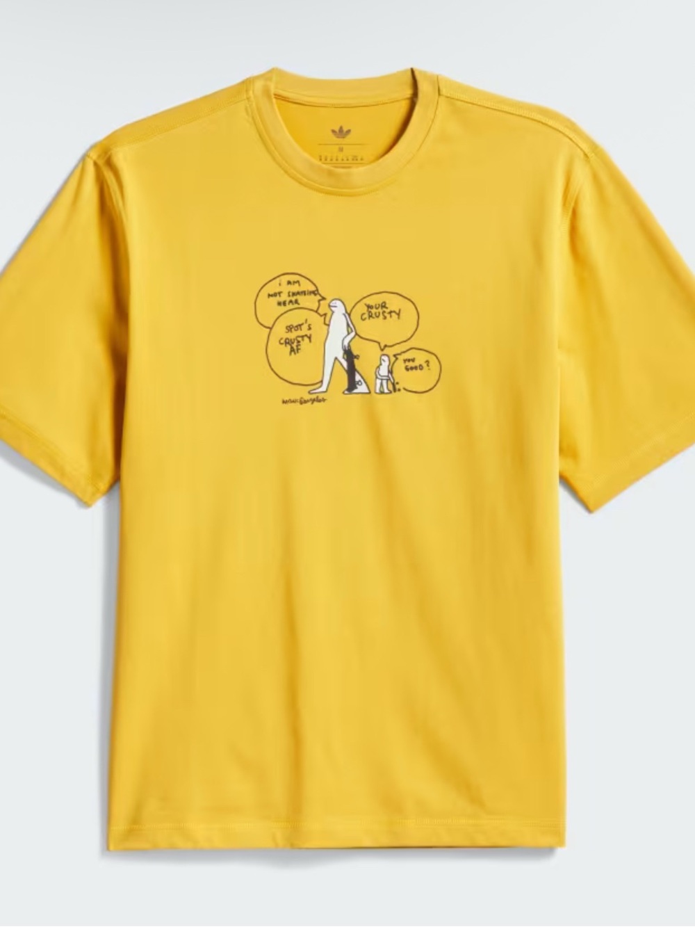 Adidas Originals x Mark Gonzales Crusty Tee Yellow XL NWT